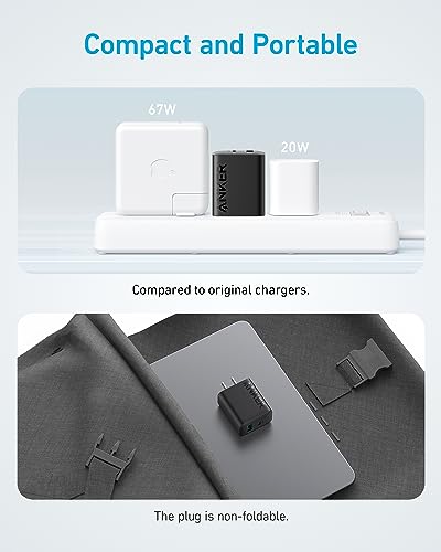 Anker iPhone 16 Charger, USB C Charger Block, 2-Pack 20W Fast Wall Charger for 16/16 Pro/Pro Max/iPad Pro and More, with 2 Pack 5 ft USB-C Cable (Black)