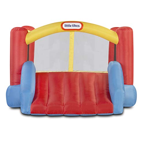 Amazon Little Tikes Jump 'n Slide Inflatable Bouncer Includes Heavy Duty Blower With GFCI, Stakes, Repair Patches, And Storage Bag, for Kids Ages 3-8 Years