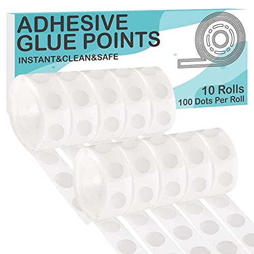 Amazon ALLFUN 1000 Pieces Clear Glue Points Dots Double Sided Adhesive Removable for Balloons Craft Sticky