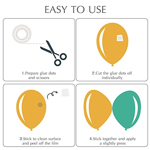 Amazon ALLFUN 1000 Pieces Clear Glue Points Dots Double Sided Adhesive Removable for Balloons Craft Sticky
