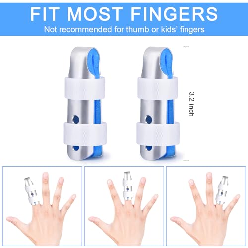 Amazon Finger Splint, 2pcs Finger Support Brace for Arthritis Knuckle Immobilizationm, Middle Size