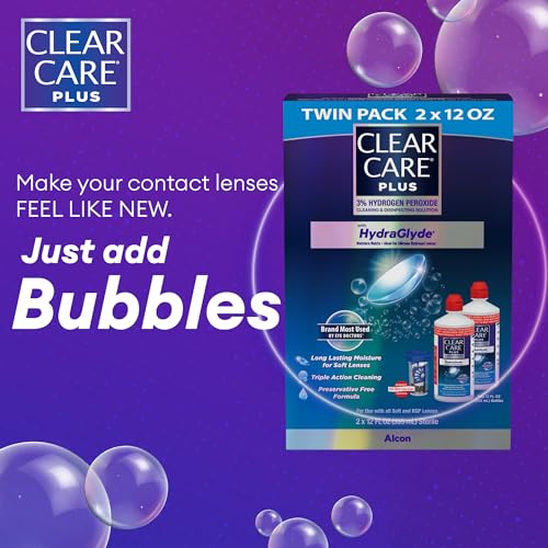 Clip coupon - Amazon Clear Care Plus Cleaning Solution with Lens Case, Twin Pack, Multi, 12 Oz, Pack of 2