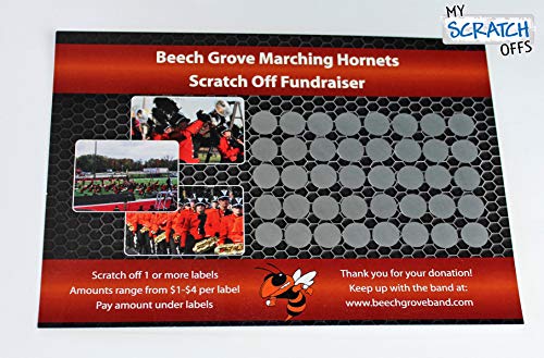 Amazon My Scratch Offs 0.50 Inch Silver Round Scratch Off Sticker Labels - 1000 Pack