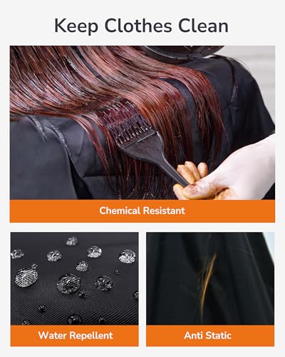 Amazon ULG Professional Hair Cutting Cape with Neck Duster Brush Waterproof Extra Large Size Salon Barber Cape Haircut Cape for Men
