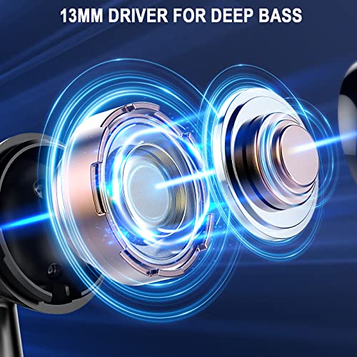 Amazon Wireless Earbuds, Bluetooth 5.4 Ear Buds LED Power Display Headphones Bass Stereo, Bluetooth Earbuds in-Ear Noise Cancelling Mic, 40H Playback Mini Case IP7 Waterproof Sports Earphones for Android iOS