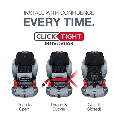 Britax Grow with You ClickTight Harness-2-Booster Car Seat, Cool Flow Gray