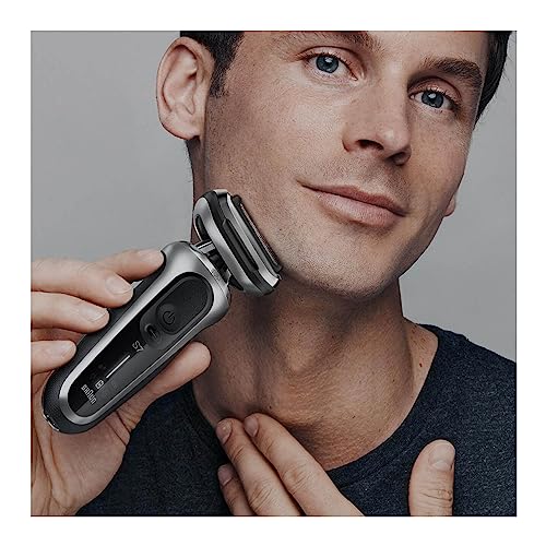 Braun Electric Razor for Men, Waterproof Foil Shaver, Series 7 7075cc, Wet & Dry Shave, With Beard Trimmer, Rechargeable, Clean & Charge SmartCare Center and Travel Case Included, Black"