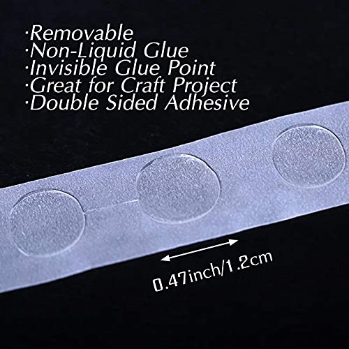 Amazon ALLFUN 1000 Pieces Clear Glue Points Dots Double Sided Adhesive Removable for Balloons Craft Sticky