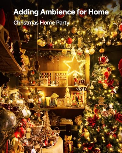 Amazon 6 Pack Fairy Lights Battery Operated - 7ft 20 LED Twinkle Lights Copper Wire Mini String Lights Firefly Lights for Mason Jars DIY Crafts Christmas Wedding Party Centerpiece Table Decor, Warm White