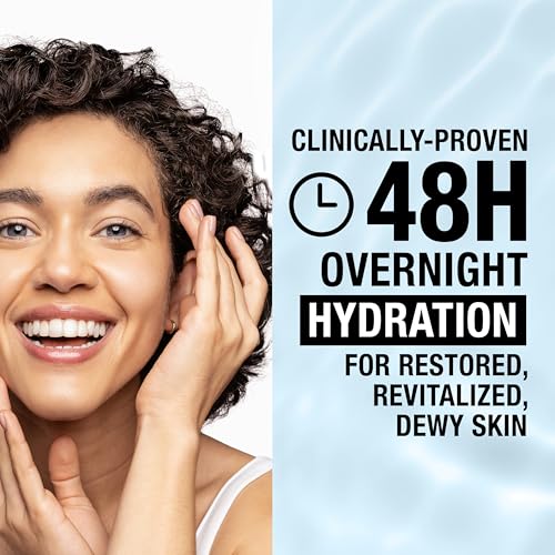 Amazon Neutrogena Hydro Boost Night Pressed Serum, Hyaluronic Acid Face Moisturizer for Normal to Extra Dry Skin, Delivers Overnight Hydration for Restored, Revitalized, Dewy Skin, 1.7 oz