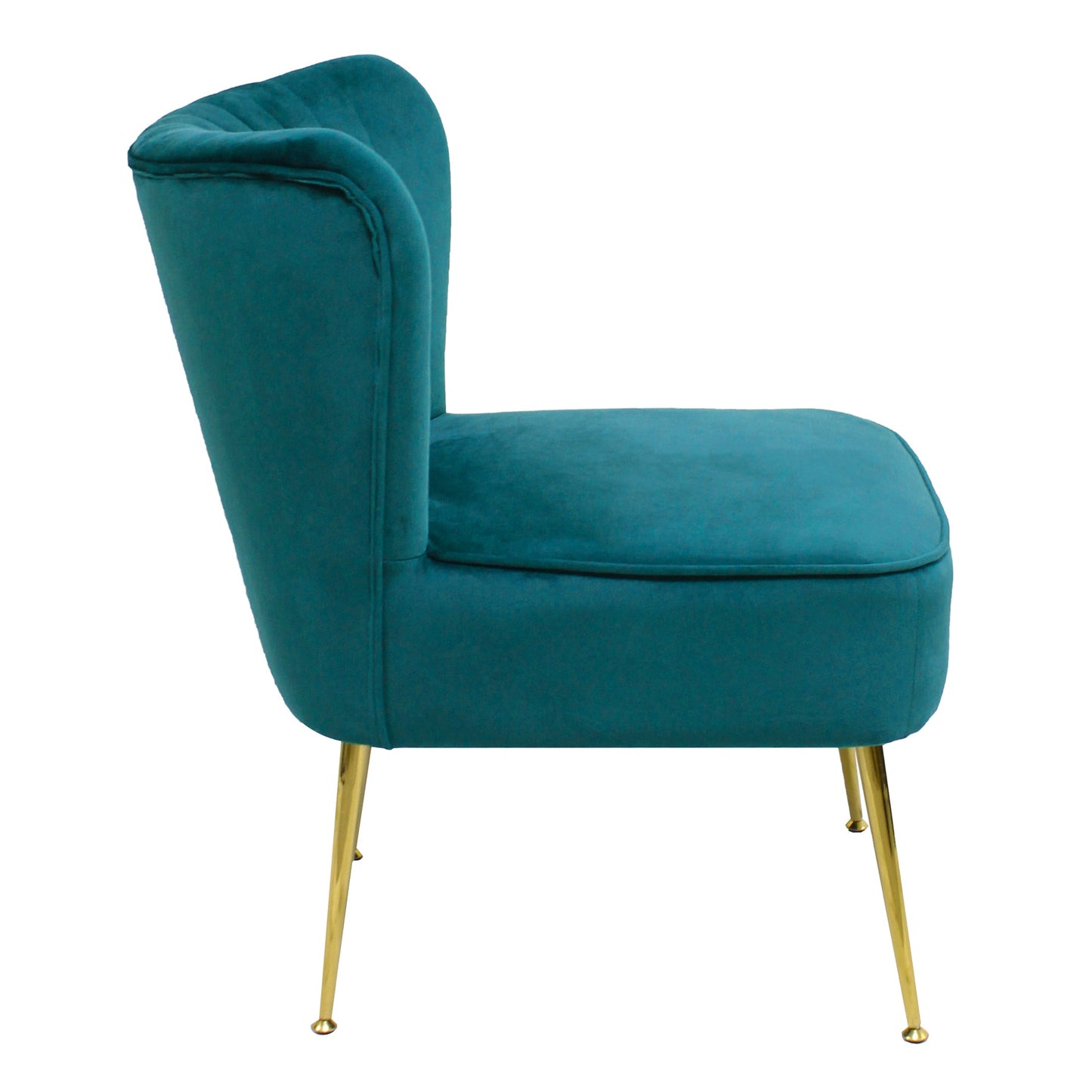 Walmart WestinTrends Mid Century Modern Tufted Velvet Loveseat Sofa and 22" Accent Chair 3-Piece Set, Teal