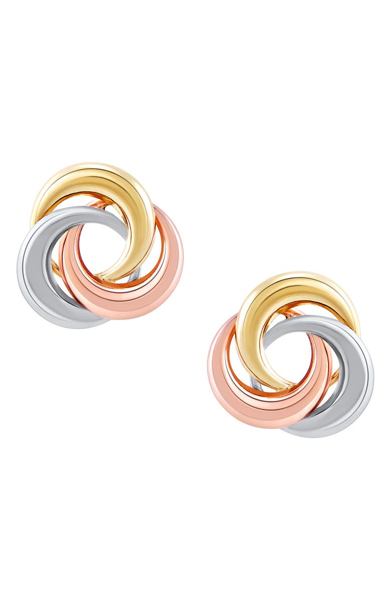 Frankie & Zoe Love Knot Button Stud Earrings
