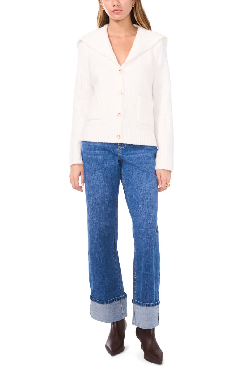 1.STATE Foldover Collar Cardigan