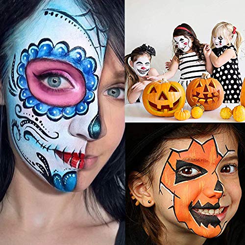 Amazon UCANBE Face Body Paint Oil, Professional 15 Colors FX Makeup Palette- Non Toxic Hypoallergenic Safe Facepaint for Halloween, Cosplay Costumes, Parties and Festivals