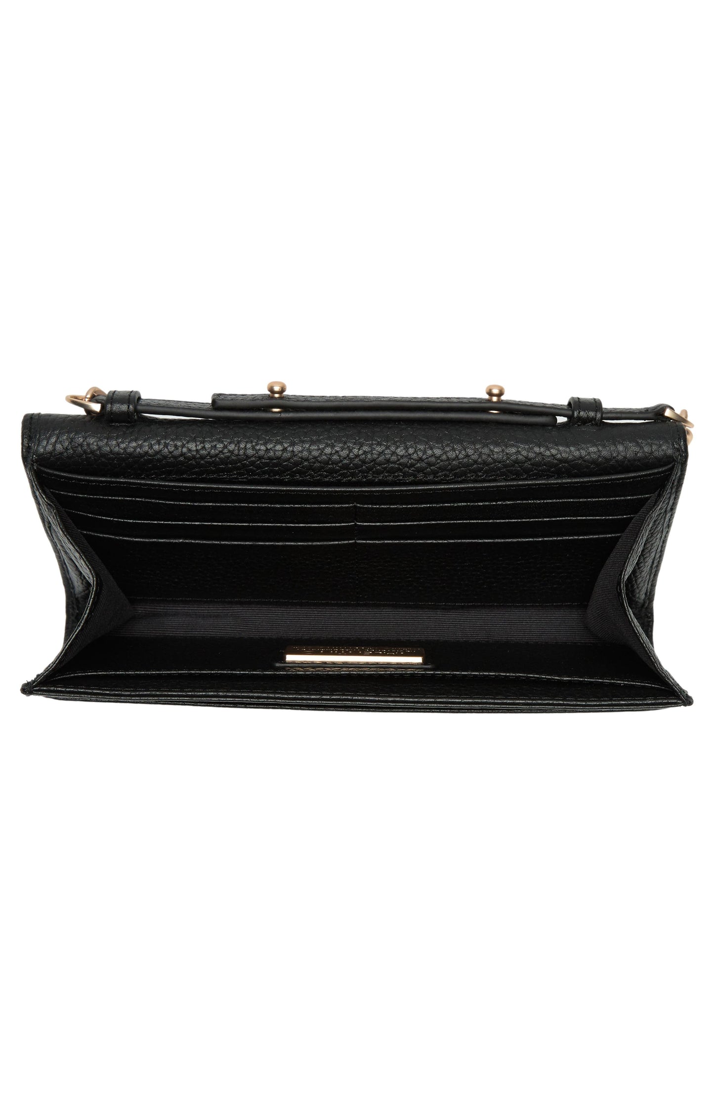 VALENTINO BY MARIO VALENTINO Juniper Dollaro Leather Crossbody Bag, Alternate, color, Black