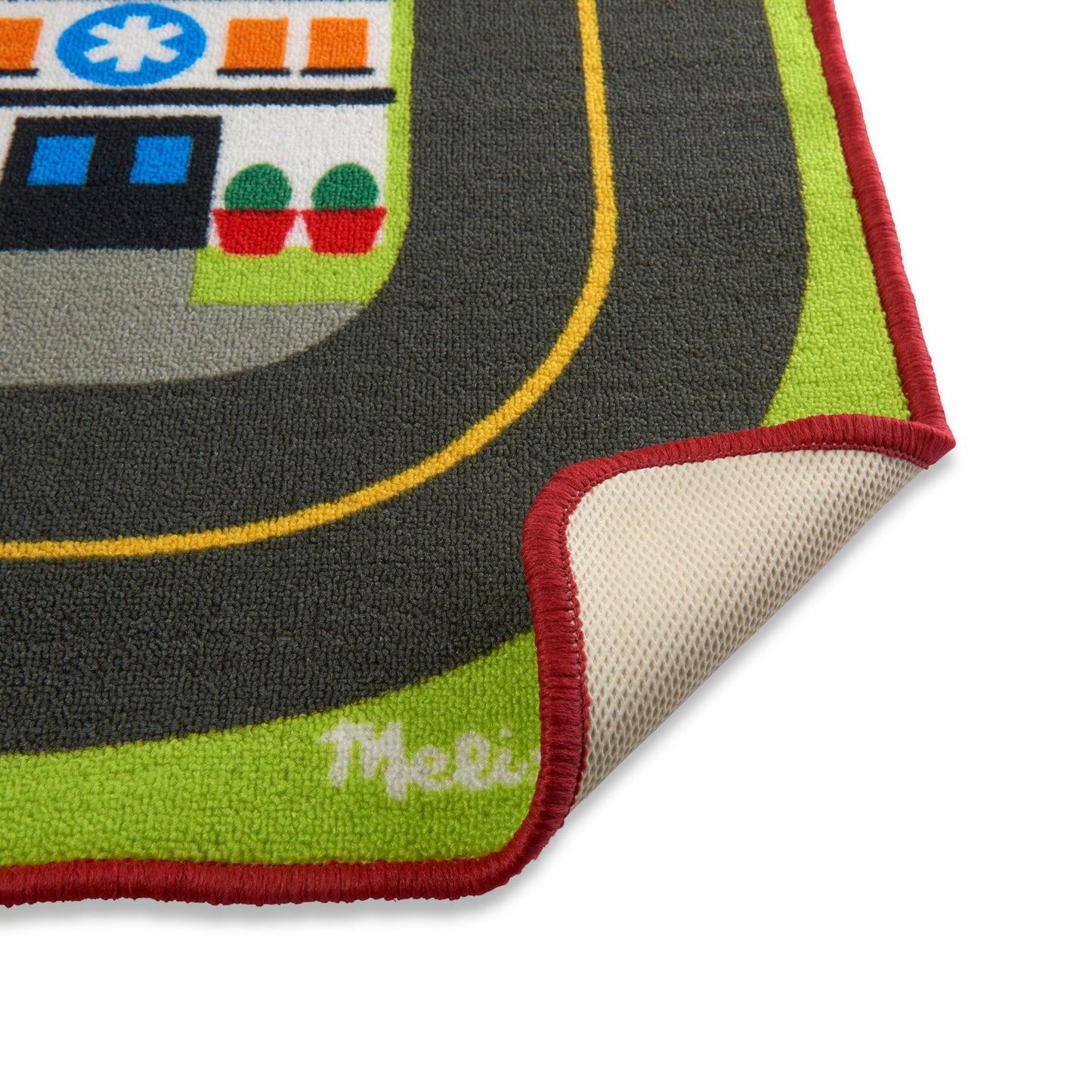 Walmart Melissa & Doug Jumbo Roadway Activity Rug, 4 Wooden Traffic Signs, 79"L X 60"W
