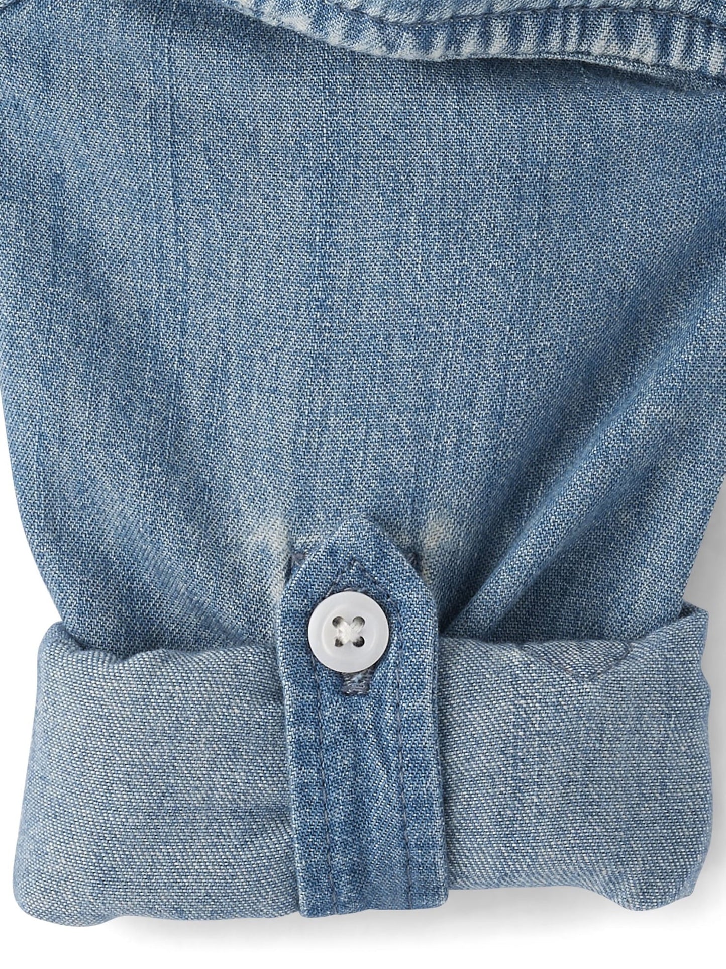 thumbnail image 4 of The Children's Place Baby & Toddler Boys Long Sleeve Button Up Woven, Sizes 6M-5T, 4 of 4