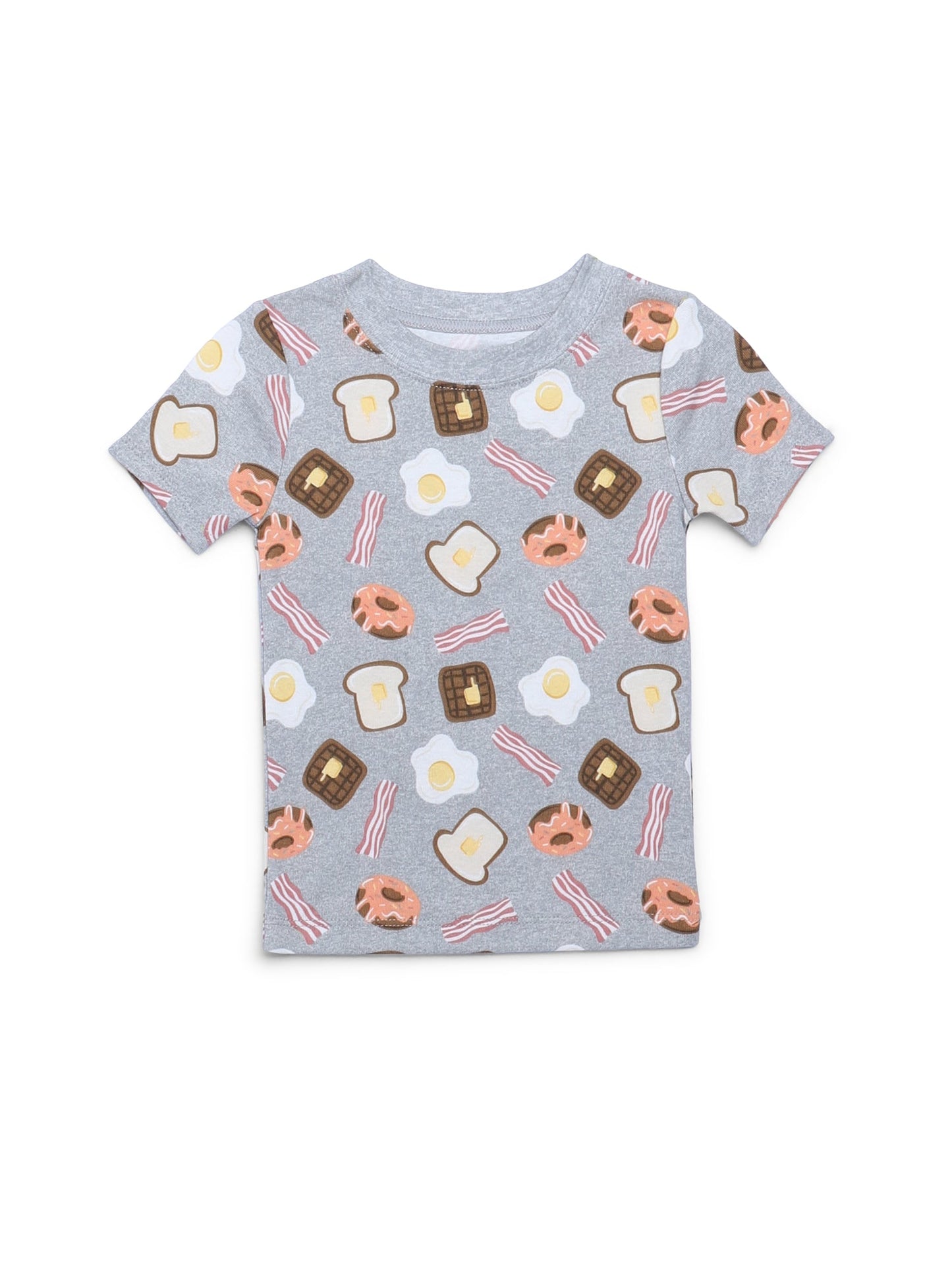 Walmart Wonder Nation Toddler Short and Long Sleeve Cotton Tight Fit Pajama Set, 4-Piece, Sizes 12M-5T