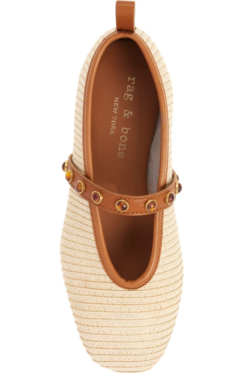 rag & bone Cabochon Spire Mary Jane Flat (Women)