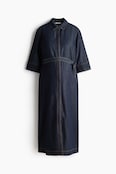 H & M MAMA Denim Shirt Dress