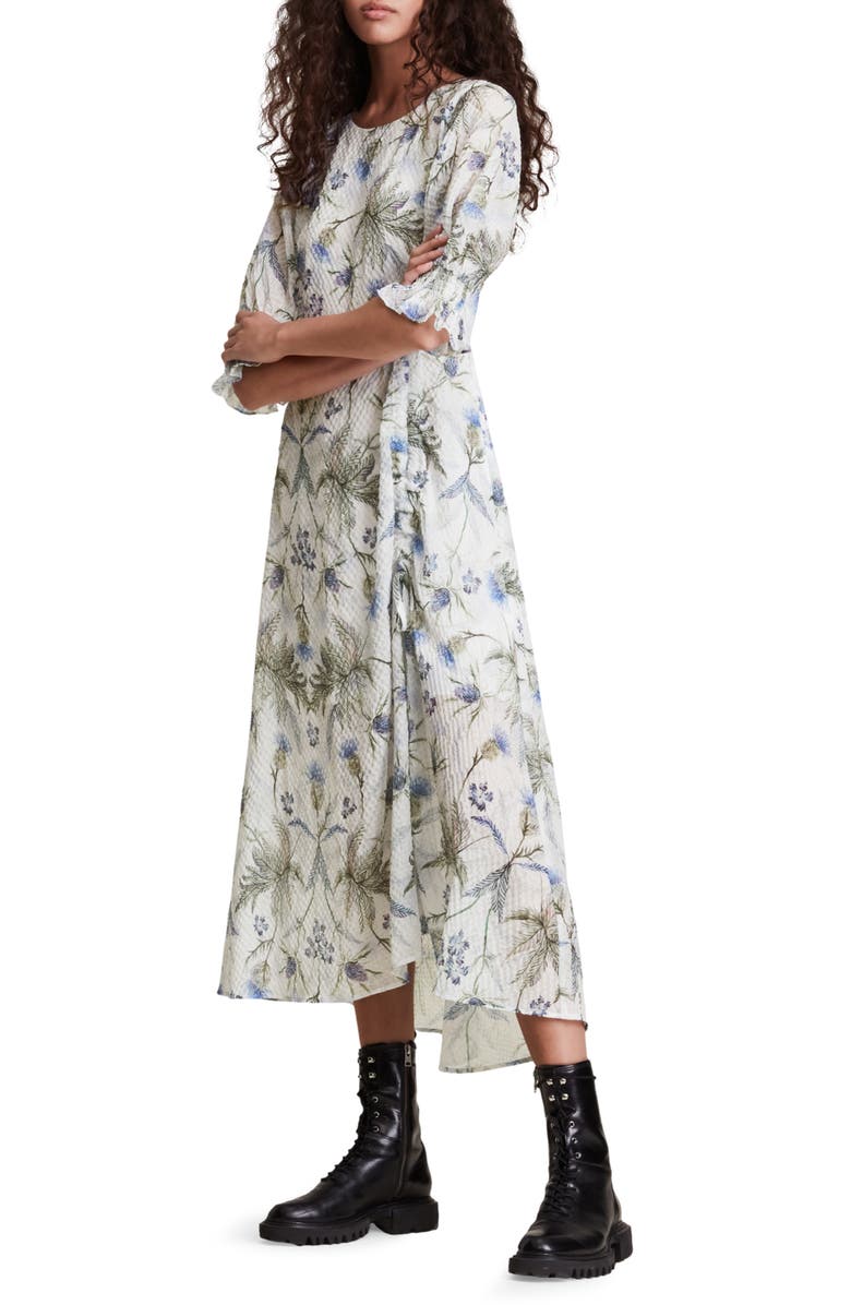 AllSaints Yana Harris Puff Sleeve Dress