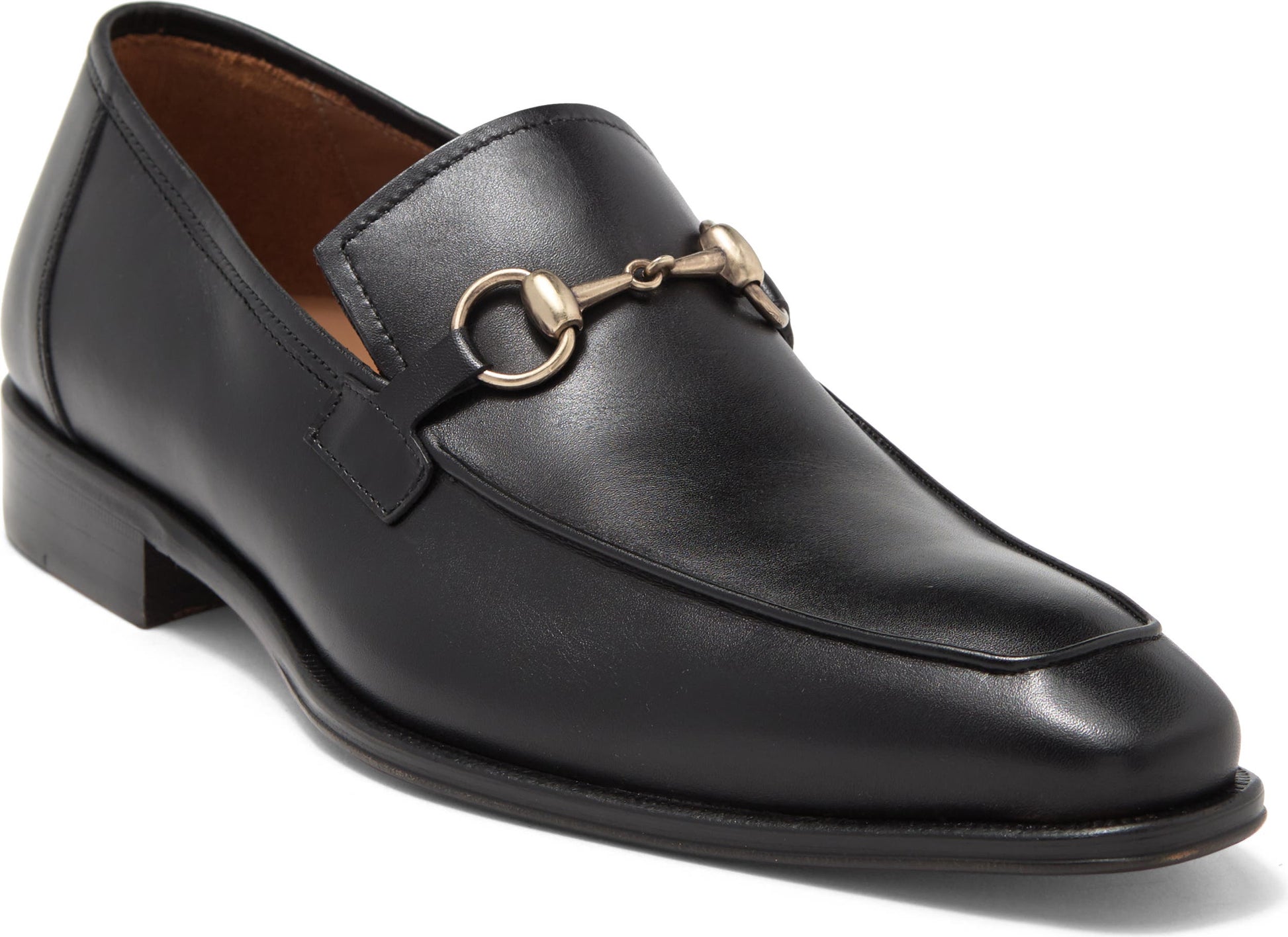 MEZLAN Academy Horsebit Loafer, Main, color, BLACK