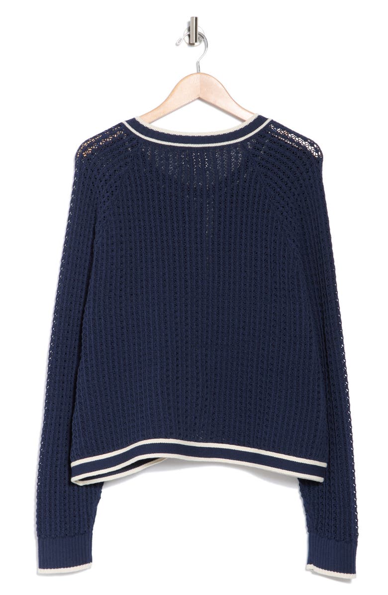 Lucky Brand Cotton Blend Sweater Jacket