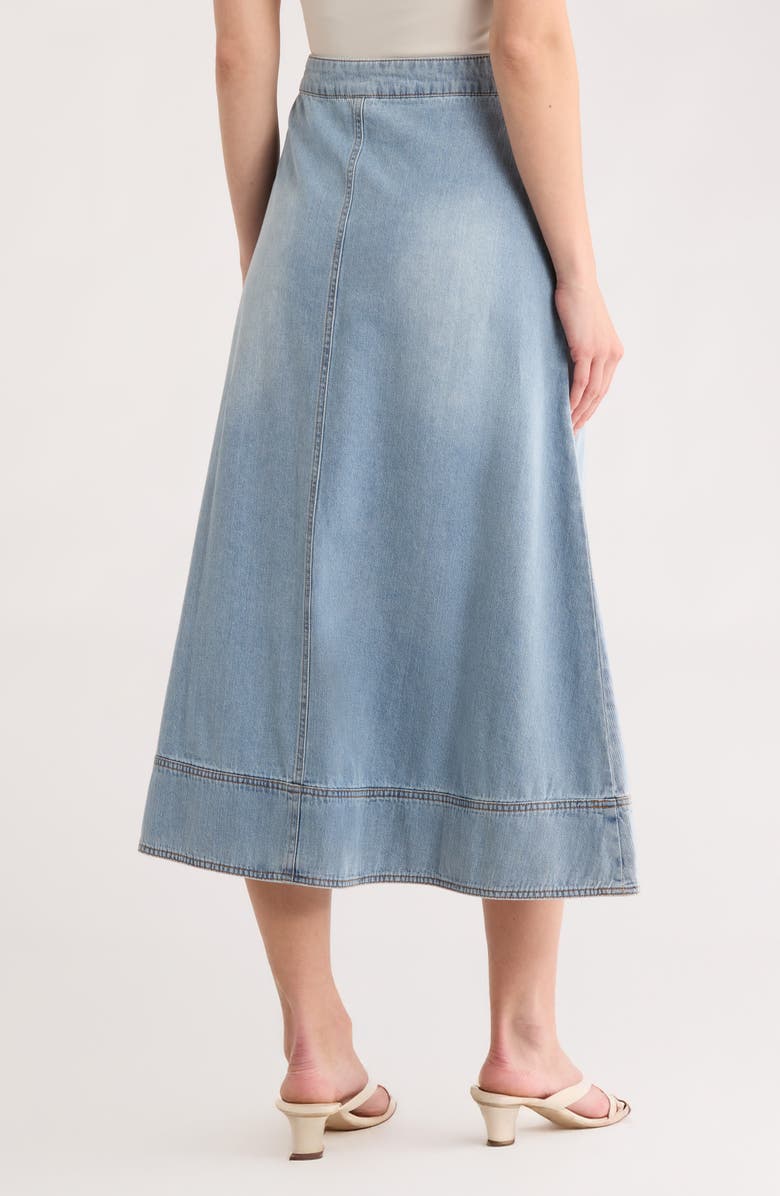 Melrose and Market Chambray Midi Skirt