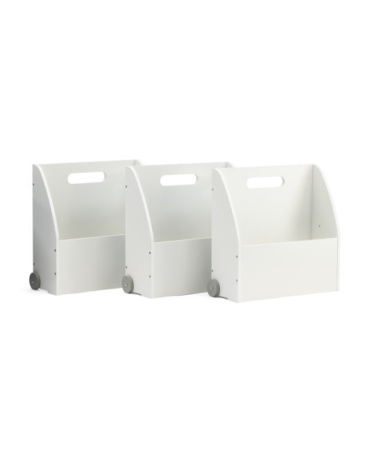 TEAMSON 3pc Simplicity Walker Display Bookcases