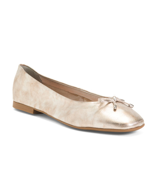 BOTTERO Made In Brazil Leather Ballet Flats