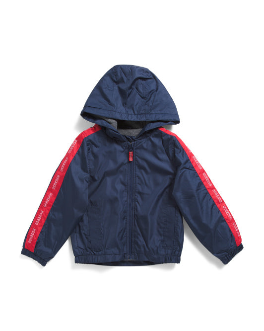 OSH KOSH B'GOSH Boys Stripe Midweight Bomber Hooded Jacket