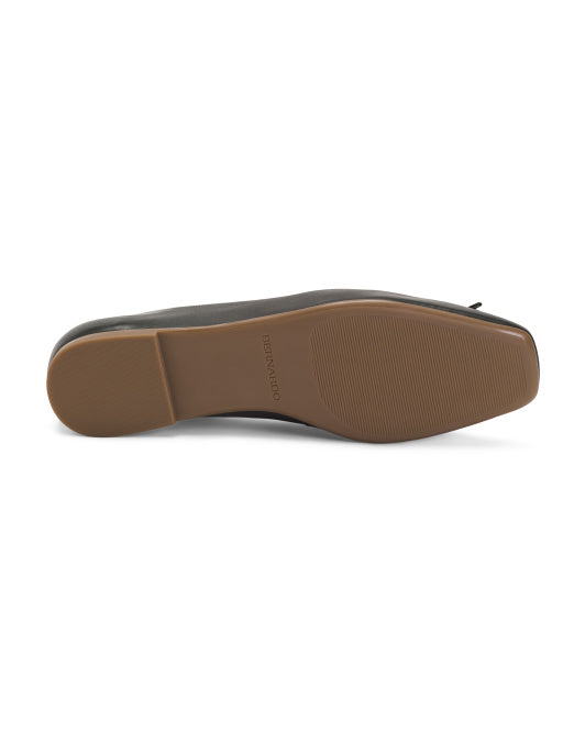 BERNARDO Made In Brazil Leather Gwynn Ballerina Flats