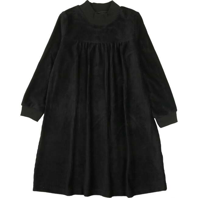 Vintage Victorian Long Sleeve Ruffle Cuff Comfort Fit Short Dress, Navy
