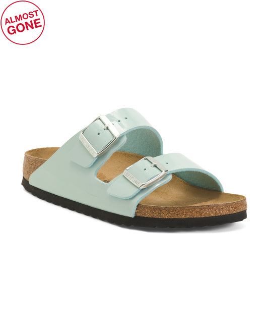 BIRKENSTOCK Made In Germany Patent Leather Arizona Patent Footbed Sandals