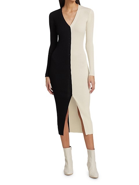 Shoko Colorblock Body-Con Sweaterdress image number NaN