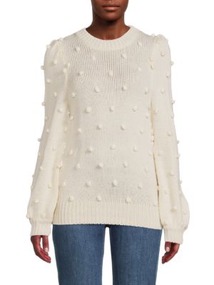 Cliché
Pom Pom Puff Sleeve Sweater