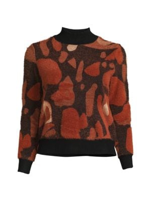 YAL New York
Fuzzy Mockneck Sweater