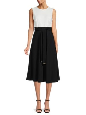 Calvin Klein
Sleeveless Belted Midi Dress