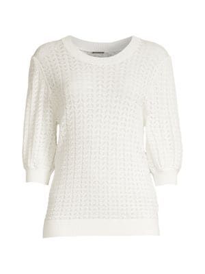 Elie Tahari
Elbow-Sleeve Knit Top