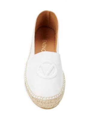 Valentino by Mario Valentino
Jessi Logo Leather Espadrilles