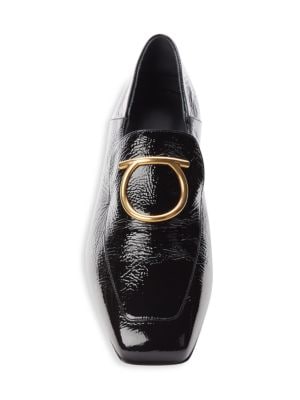Salvatore Ferragamo
Lana Textured Leather Loafers