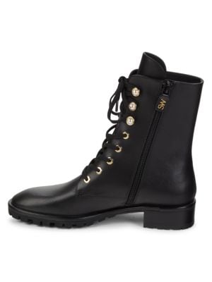 Stuart Weitzman
Laine Leather Combat Boots