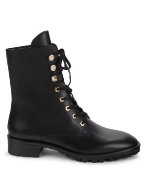 Stuart Weitzman
Laine Leather Combat Boots