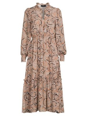T Tahari
Ethnic, Print, Fit, &, Flare, Midi, Dress