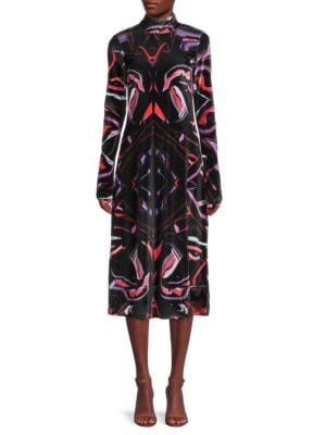 MARRISA WILSON NEW YORK
Abstract Velvet Midi Dress