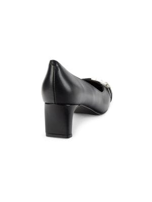 Calvin Klein
Kckavita Square Toe Leather Pumps