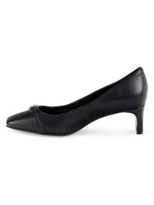 Calvin Klein
Kckavita Square Toe Leather Pumps