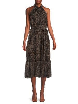 Tahari
Leopard Print Midi Dress