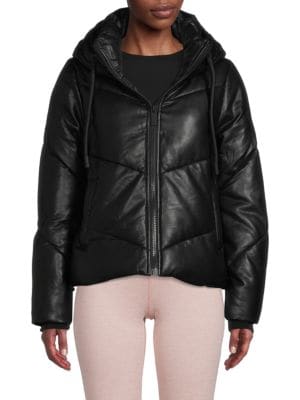 Andrew Marc
Faux Leather Puffer Jacket