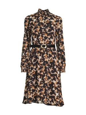 Donna Karan
Shirred Belted A Line Dress